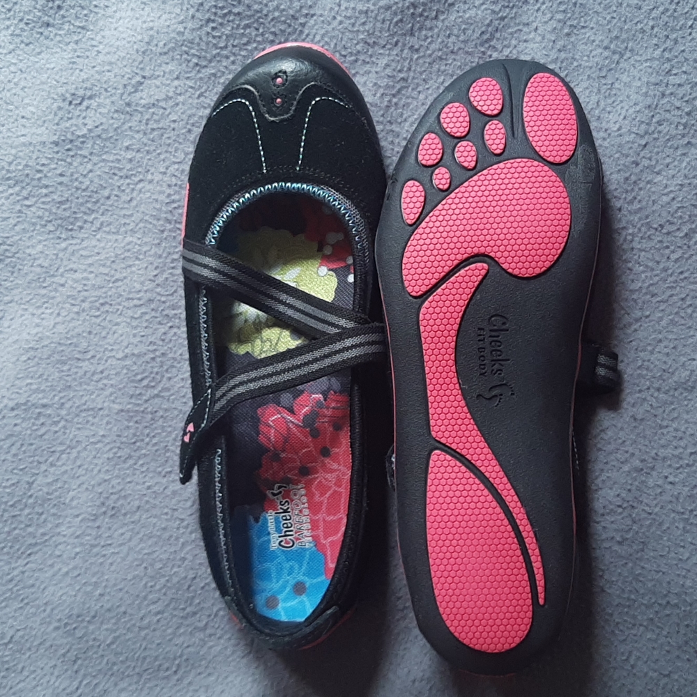 Tony Little Barefoot Mary Jane Cheeks Fit Body Sz 8 New